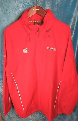 Buy Canterbury Men's Rain Jacket (Size 2  XL) Red Team Full Zip Rain Jacket.  • 14.99£