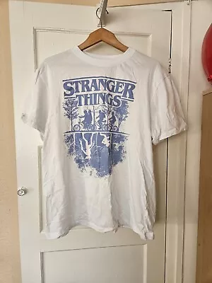 Buy Official Stranger Things Large Spellout Logo T-shirt Size XL  • 11.61£