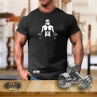 Buy Stormtrooper T Shirt Gym Clothing Bodybuilding Training Workout Exercise MMA Top • 6.99£