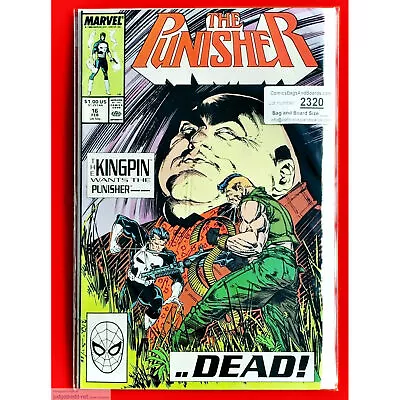 Buy Punisher # 16  The Punisher  1 Marvel Comic Book Bag And Board 1988 (Lot 2320 • 12.59£