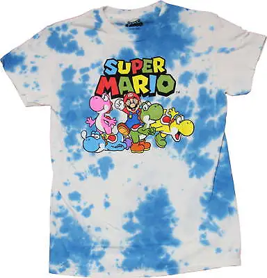 Buy Super Mario Yoshi Tie Dye Unisex Short Sleeve T-Shirt Size X-Large • 24.62£
