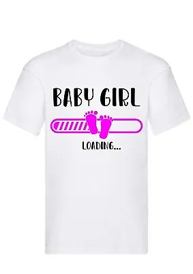 Buy Baby Shower Girl Loading Women 100% Cotton T-Shirt Size S>XXL • 12.60£