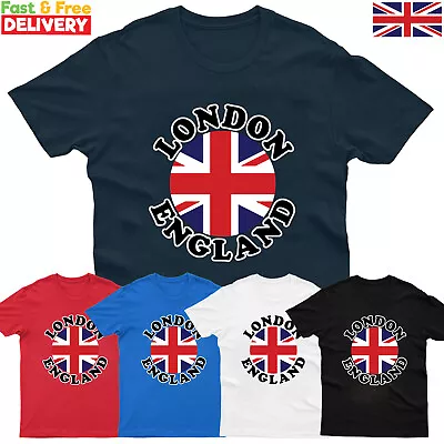 Buy London England Mens Kids T-Shirt Great Britain Union Jack Souvenir Gift Tee Top • 7.99£