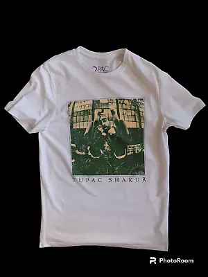Buy Officially Licensed 2PAC T-Shirt White Sizes M-2XL • 9.95£
