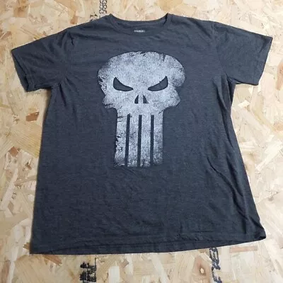Buy Marvel Graphic T Shirt Grey Adult Medium M Mens Punisher Summer • 11.99£