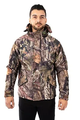 Buy Mens Camouflage Padded Jacket Hunting Hiking Fishing Hooded Outdoor Army Jungle  • 28.99£