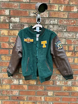 Buy Vintage 90s Rare Disney Tigger Brown/Green Varsity Jacket Size L  • 30£
