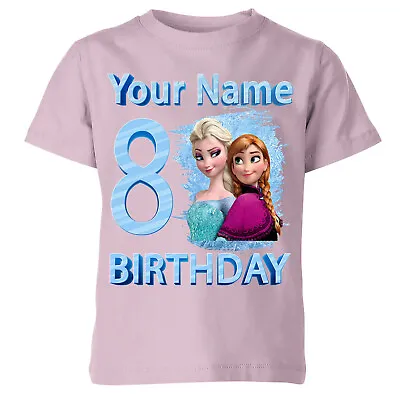 Buy Personalised Frozen Olaf Elsa Anna Tshirt Any Name Number Birthday #Or#P1#A#2 • 7.59£