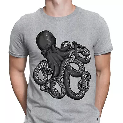 Buy Octopus Japanese Calligraphy Anime Martial Arts Mens Womens T-Shirts Tee Top#6ED • 9.99£