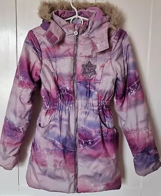 Buy Disney Frozen Girls Age 11-12 Years Coat Puffer Jacket Hooded • 8.99£