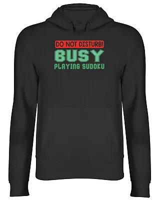 Buy Do Not Disturb Hoodie Mens Womens Busy Playing Sudoku Funny Top Gift • 17.99£
