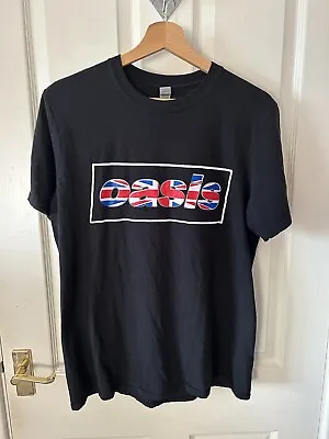 Buy Oasis Union Jack Music Indie Rock Band T Shirt Size Medium • 19.99£