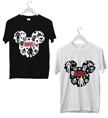 Buy Marvel Mickey Mouse Head T-Shirt Disney Avengers Superheroes Cartoon Mashup Tops • 15.99£