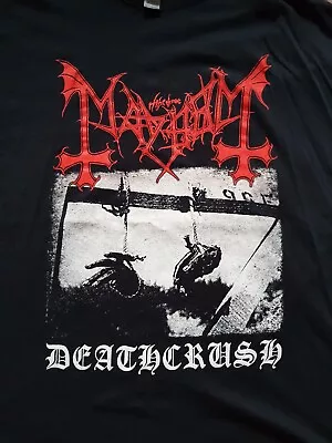 Buy Mayhem T Shirt Deathcrush 2xl Black Metal Gorgoroth Emperor Norwegian  • 15£