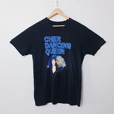 Buy Cher Shirt Womens XL Black Dancing Queen Australia Tour Official Merch Tee T • 15.77£
