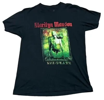 Buy Marilyn Manson Death Tarot Card Reprint T Shirt Size L • 30£