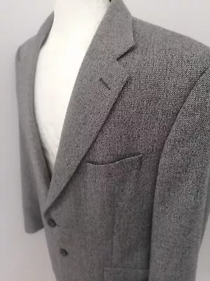 Buy MENS MARKS & SPENCER PURE NEW WOOL GREY CHECK JACKET - SIZE 42s • 17.99£