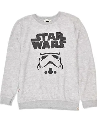 Buy MANGO Boys Star Wars Graphic Sweatshirt Jumper 7-8 Years Grey Cotton Movie XO25 • 9.28£