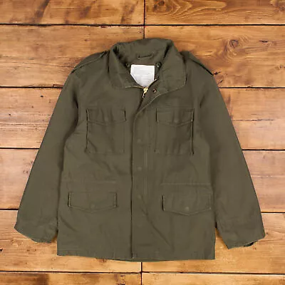 Buy Vintage Military Jacket XS M65 Field Rothco Green Zip Snap • 54.99£
