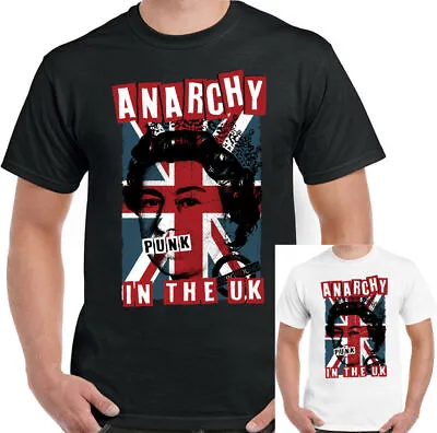 Buy ANARCHY IN THE UK T-SHIRT Mens Punk Rock Union Jack Clash • 10.99£