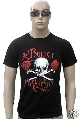 Buy Official Bullet For My Valentine Merchandise Roses Skull T-Shirt XL • 18.25£