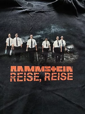 Buy Rare Vintage Rammstein Reise 2004 Tour Tshirt Black Large • 30£