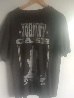 Buy Johnny Cash Licenced Black Logo Tee Shirt / Band Tees • 7.50£