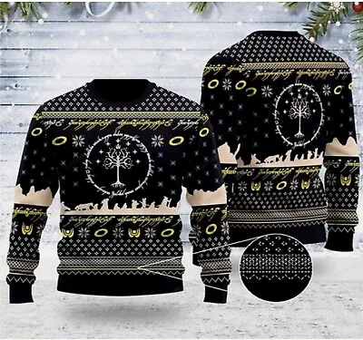 Buy LOTR Ugly Knitted Christmas Sweater, Knitted Sweater • 28.34£