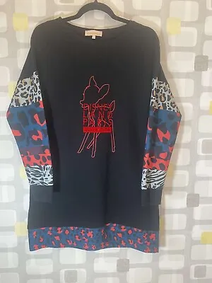 Buy Disneyland Paris Bambi Long Sweater Jumper Collection  Size Medium 12 • 22.66£