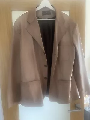 Buy Men’s Italian Light Tan Leather Jacket Marco De Luca Bosso Eu 54 • 45£