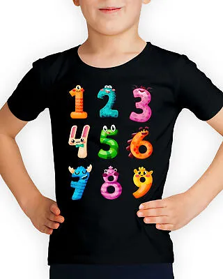 Buy Number World Book Day Maths Symbols Childrens School Fun Kids T-Shirts #DNE • 7.59£