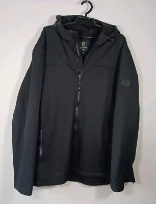 Buy Official Guinness Black Hooded Jacket Mens Size 3XL Showerproof • 26.95£