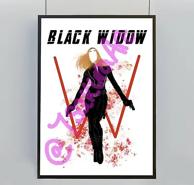 Buy Black Widow Print Art Poster The Avengers Poster End Game Marvel Fan Gifts Merch • 9.99£