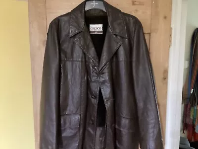 Buy Cresco Vintage Dark Brown Leather Jacket. Large. 44 • 29.99£