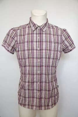 Buy The North Face Womens Short Sleeve Checked Blouse Shirt Size L • 13.99£