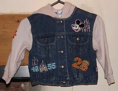 Buy Disney, Girl's Blue & Pink Denim Jacket, Size XS • 12.99£