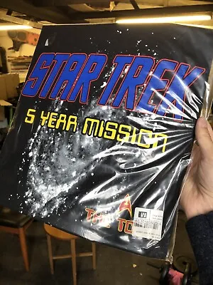 Buy Vintage Star Trek 5 Year Mission Tshirt - New & Sealed - Medium • 35£