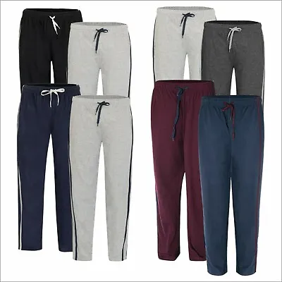 Buy 2 X Men's Lounge Pants PJ Nightwear Pyjamas Bottoms Sleep Wear 100% Cotton M-5XL • 13.99£
