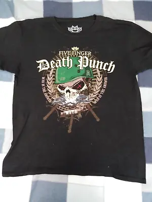 Buy Five Finger Death Punch T Shirt Large -  Black War Is The Answer Shirt • 8.99£