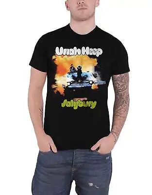Buy Uriah Heep T Shirt Salisbury Album Cover Band Logo New Official Mens Black • 17.95£