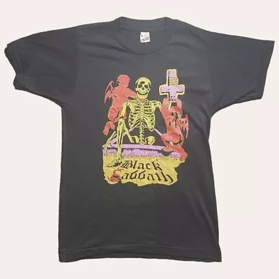 Buy Vintage Early 80s Black Sabbath Band T Shirt 80s Ozzy Osbourne • 64£
