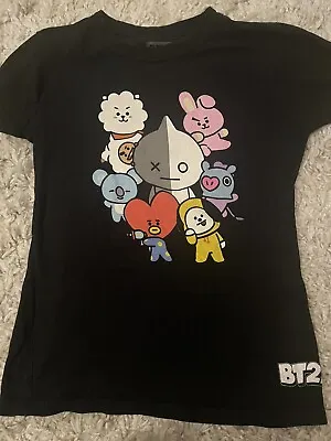 Buy BT21 Shirt BTS Size S Merch Graphic T-Shirt Tata RJ Chimmy Van Koya Cooky Mang • 9.47£