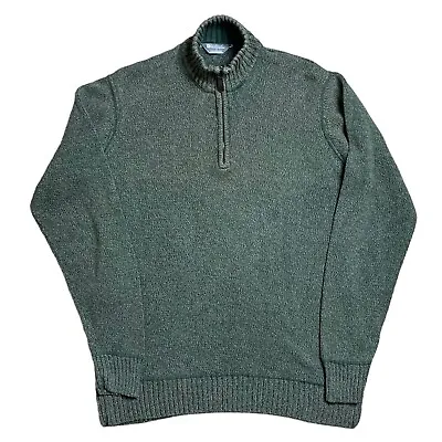 Buy Mountain Warehouse Quarter Zip Turtleneck Size Medium Green Knitted Jumper • 5£