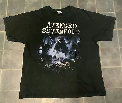 Buy Avenged Sevenfold Recurring Nightmare Black T-Shirt Used In XL • 5.50£