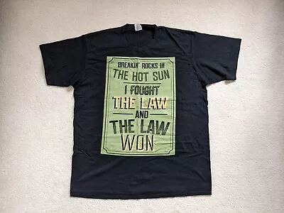 Buy The Clash 'I Fought The Law' Vintage Black Tshirt XL Lyrics Graphic Print  • 14.99£