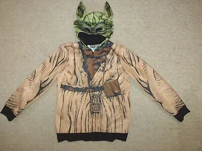 Buy Star Wars Baby Yoda Hoodie Kids  The Child Character Costume Zip Up Mask Sz L • 18£