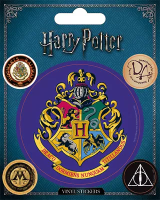 Buy HARRY POTTER Hogwarts + 4 Mini 2018 - VINYL STICKERS SET Official Merch NEW • 2.99£