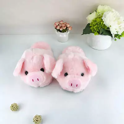 Buy Fashion Warm Slippers Pink Pig Shoes Cartoon For Indoor Adults Girls • 10.81£