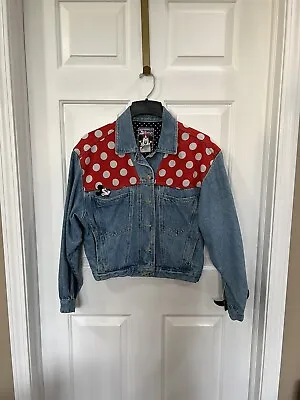 Buy Mickey & Minnie Denim Jacket Women’s Small Vintage • 33.63£