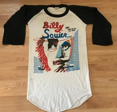 Buy Vintage 1984 Ratt/Billy Squier Signs Of Life U.S. Concert Tour Baseball Shirt • 144.53£